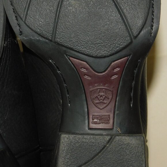 Ariat Men's Black Deertan Heritage R Toe Western Boots 10002218 Size 10.5B - Picture 10 of 11